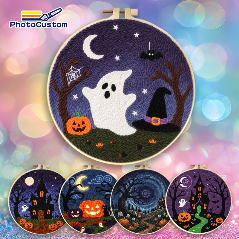 PhotoCustom Ghost Punch Needle - Embroidery Ideas For Bags ulasan dan harga