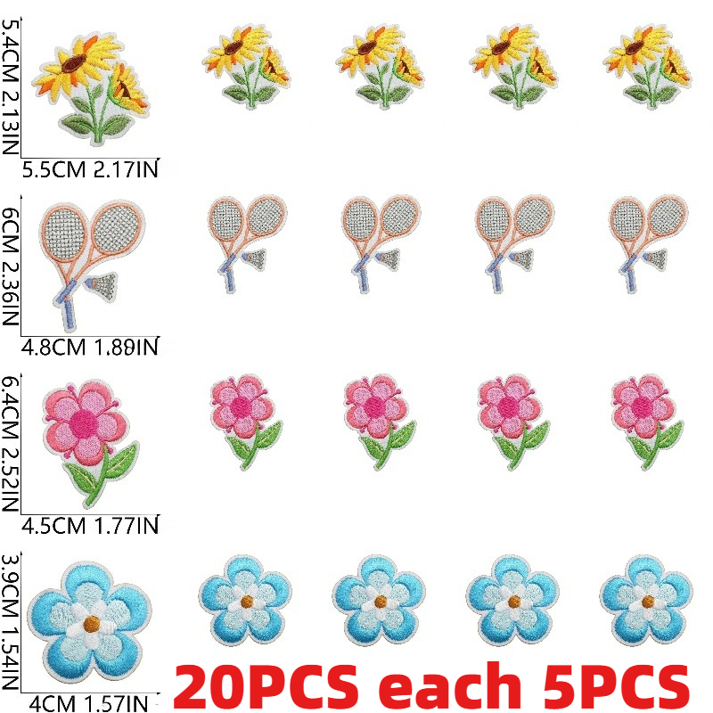 10/20PCS Bulk Spring Theme Emb - Embroidery Lady Bug ulasan dan harga