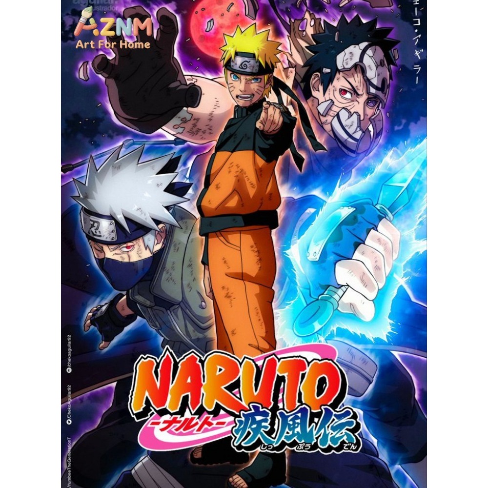 Frameless 1pc Naruto Class Sev - Embroidery Motif ulasan dan harga