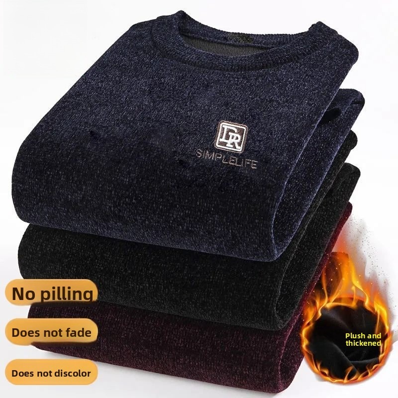 Pullover Men's Casual Sweater  - Embroidery Motif ulasan dan harga