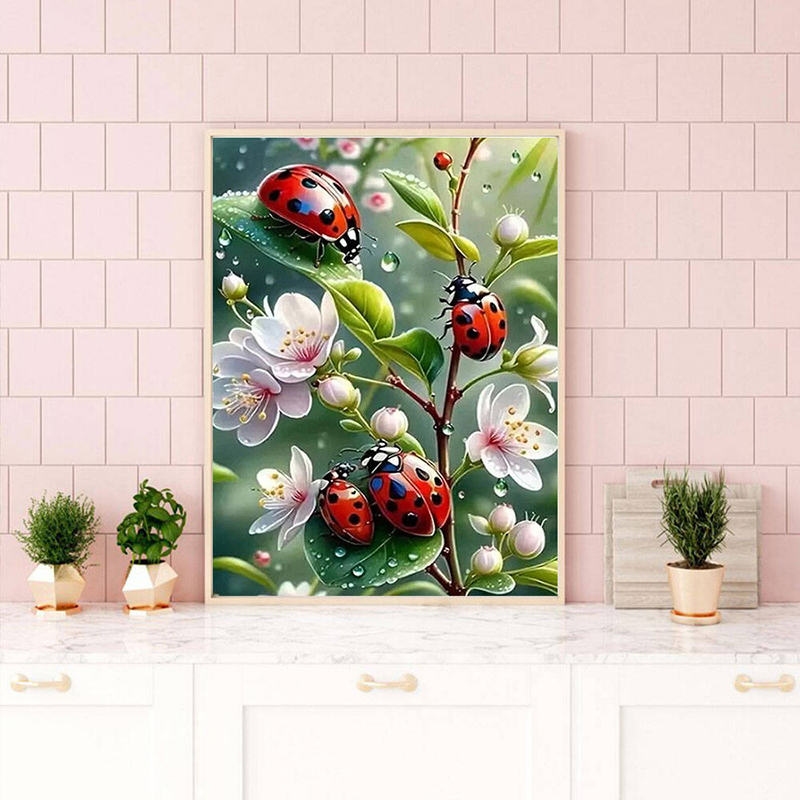 Nabi 5d Diamond Painting Ladyb - Embroidery Lady Bug ulasan dan harga