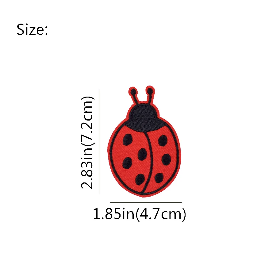 Patches for Clothes Iron on Ap - Embroidery Lady Bug ulasan dan harga
