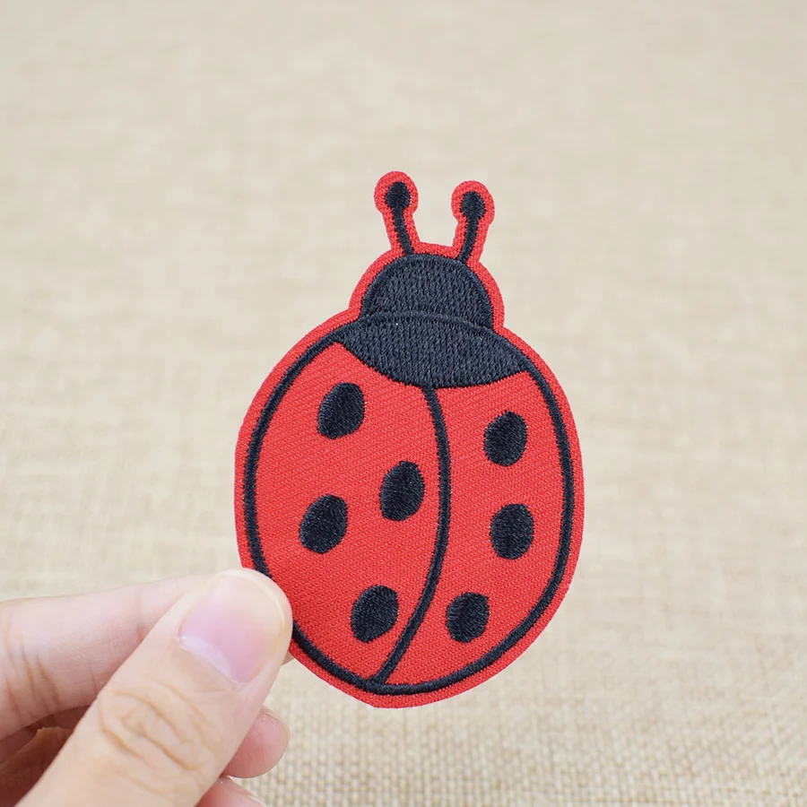 Patches for Clothes Iron on Ap - Embroidery Lady Bug ulasan dan harga
