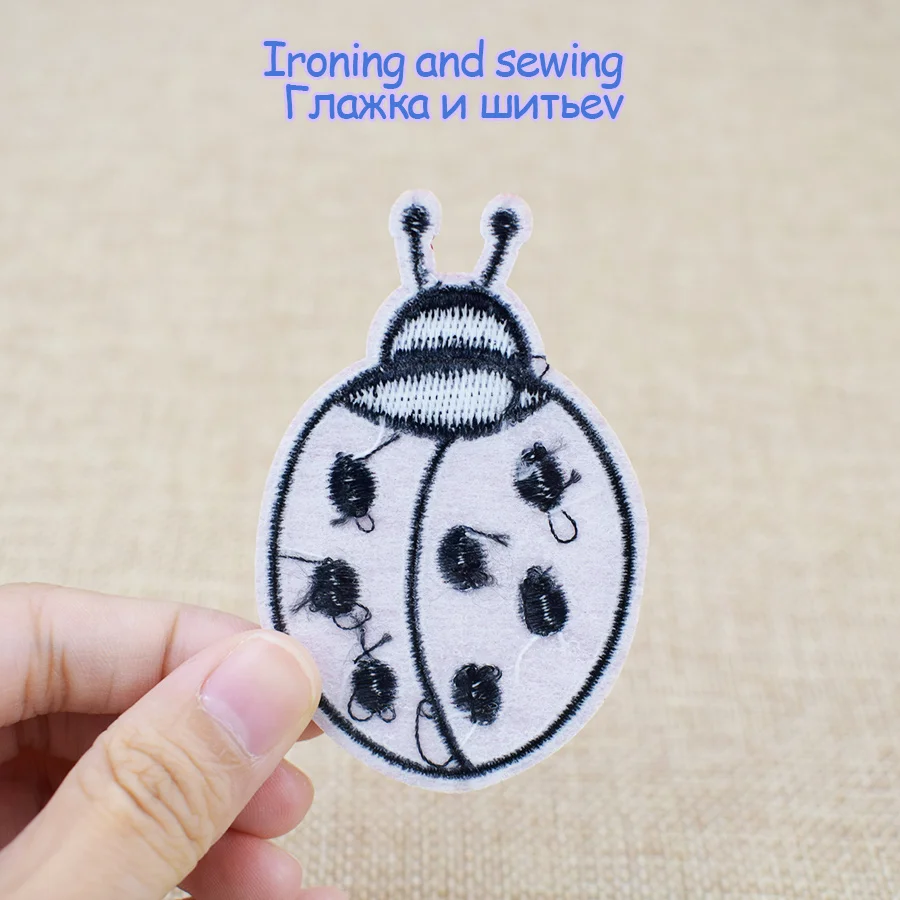 Patches for Clothes Iron on Ap - Embroidery Lady Bug ulasan dan harga