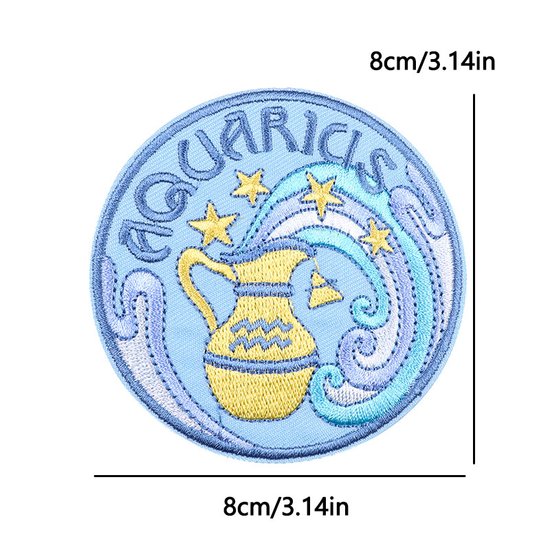 Zodiac Constellation Iron On P - Embroidery Ideas For Bags ulasan dan harga