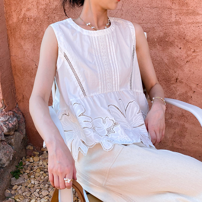 French Style Summer Boho Blous - Embroidery Uniforms ulasan dan harga
