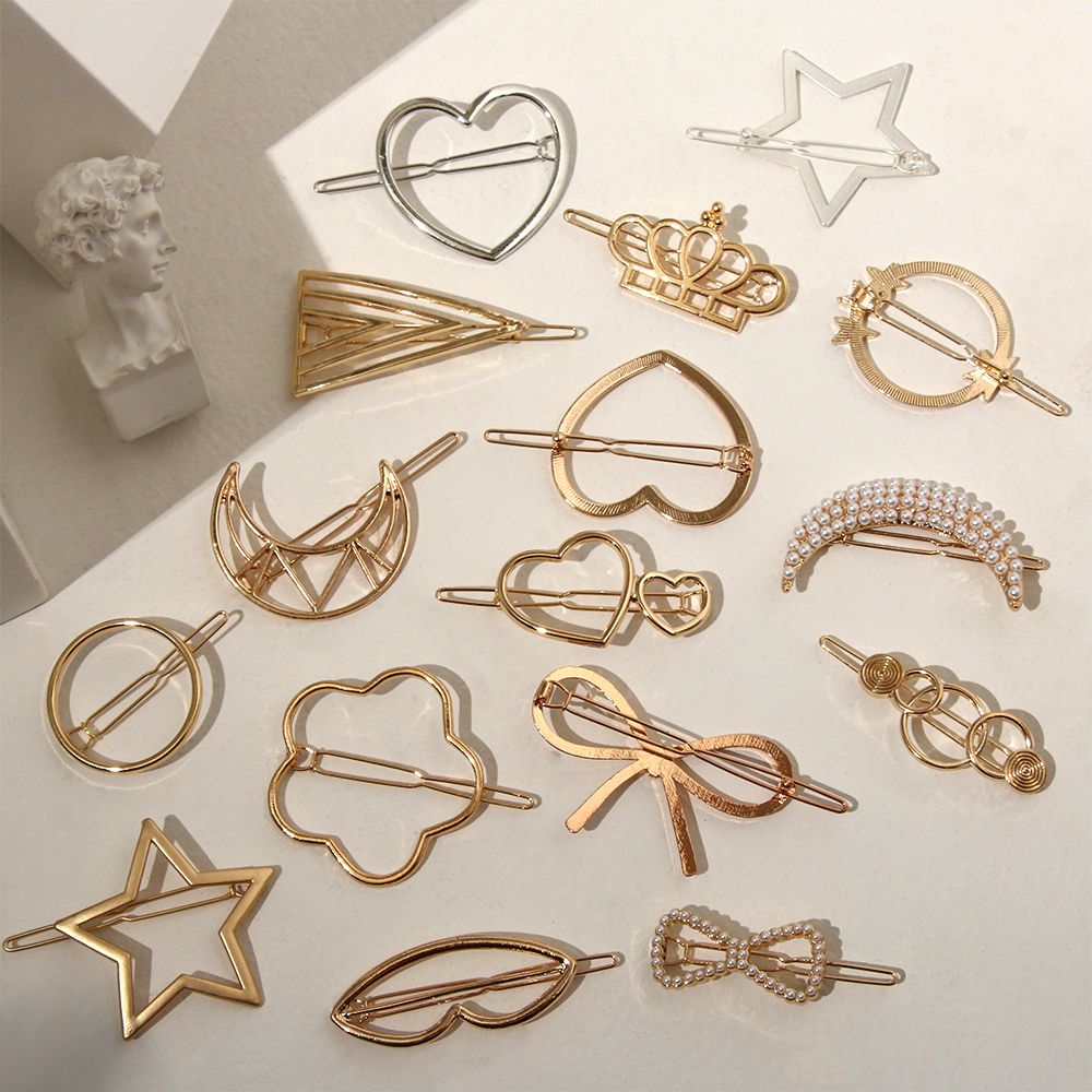 1PC Geometric Ponytail Hairpin - Embroidery Knot ulasan dan harga