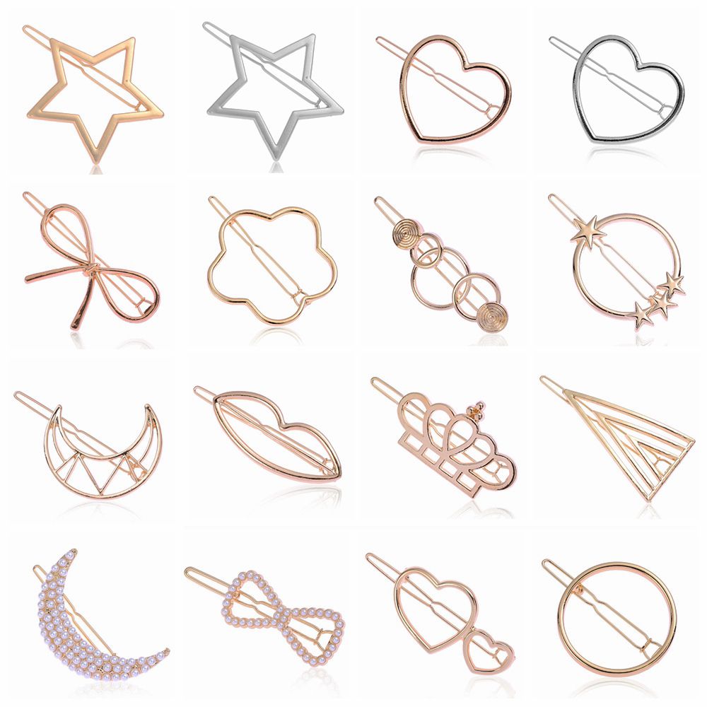1PC Geometric Ponytail Hairpin - Embroidery Knot ulasan dan harga