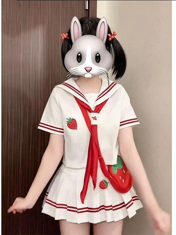 2026 Anime JK Uniform Strawber - Embroidery Uniforms ulasan dan harga