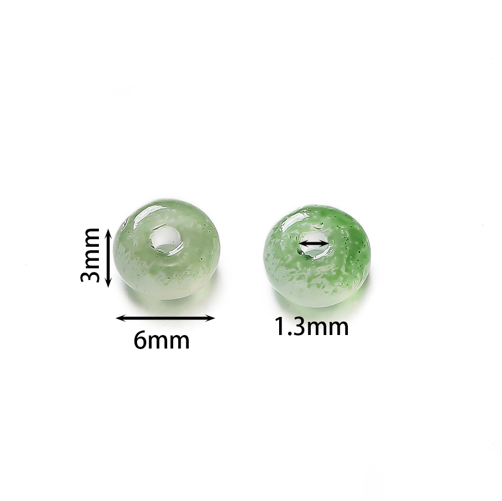 100pcs/lot Glass Imitation Jad - Embroidery Beads ulasan dan harga