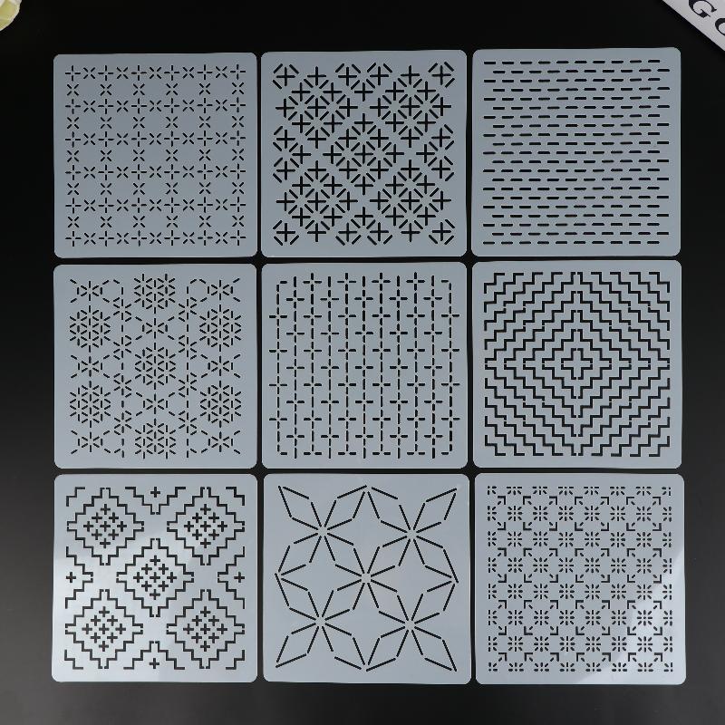 9/32Pcs Sashiko Embroidery Tem - Embroidery Diy ulasan dan harga