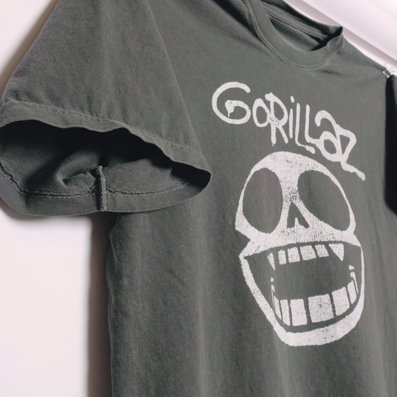 Gorillaz Band Print Short Slee - Embroidery Studio ulasan dan harga