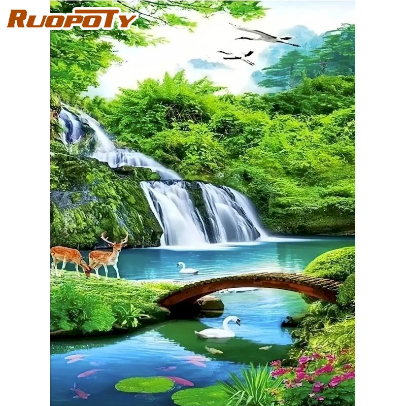 RUOPOTY Diamond Painting Kits  - Embroidery Ideas For Bags ulasan dan harga