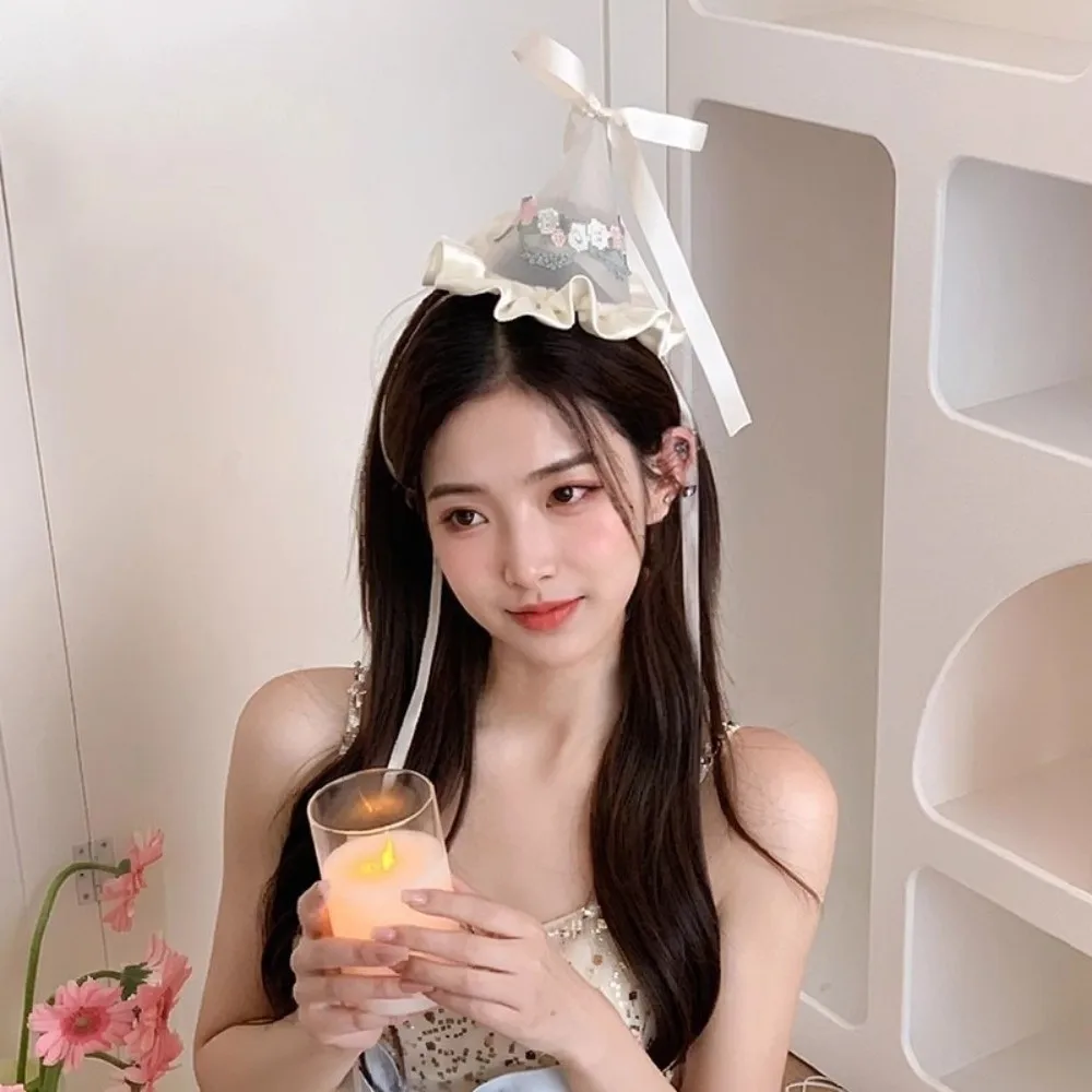 Cute Style Embroidery Mesh Bir - Embroidery Knot ulasan dan harga
