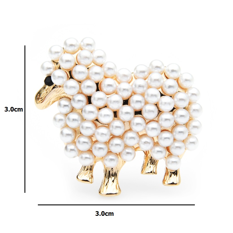 Wuli&baby Small Pearl Sheep Br - Embroidery Australia ulasan dan harga