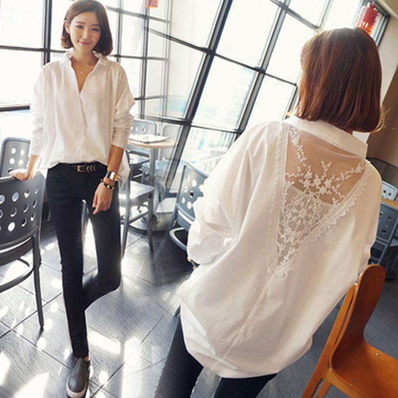 Fashion V-Neck Embroidery Gauz - Embroidery Uniforms ulasan dan harga