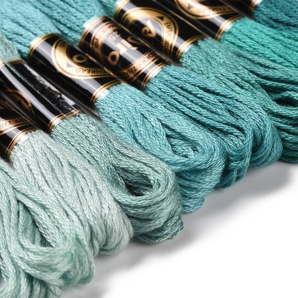 1Set 8 Skeins 0.5mm 6-Ply Poly - Embroidery Stitch ulasan dan harga
