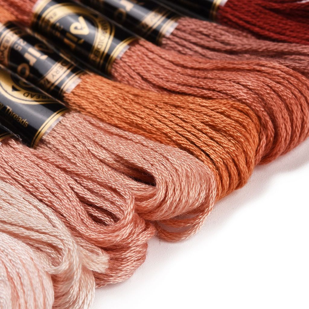 1Set 8 Skeins 0.5mm 6-Ply Poly - Embroidery Stitch ulasan dan harga