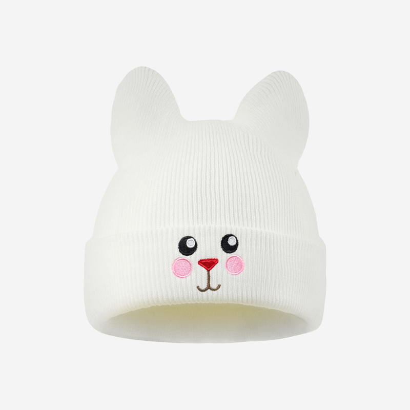 Soft Cat Ear Kids Beanie Cat F - Embroidery Cat ulasan dan harga