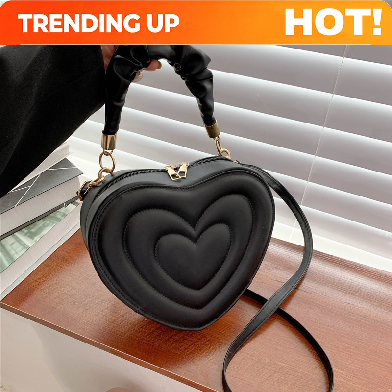 Fashion Love Heart Shape Shoul - Embroidery Design Love ulasan dan harga