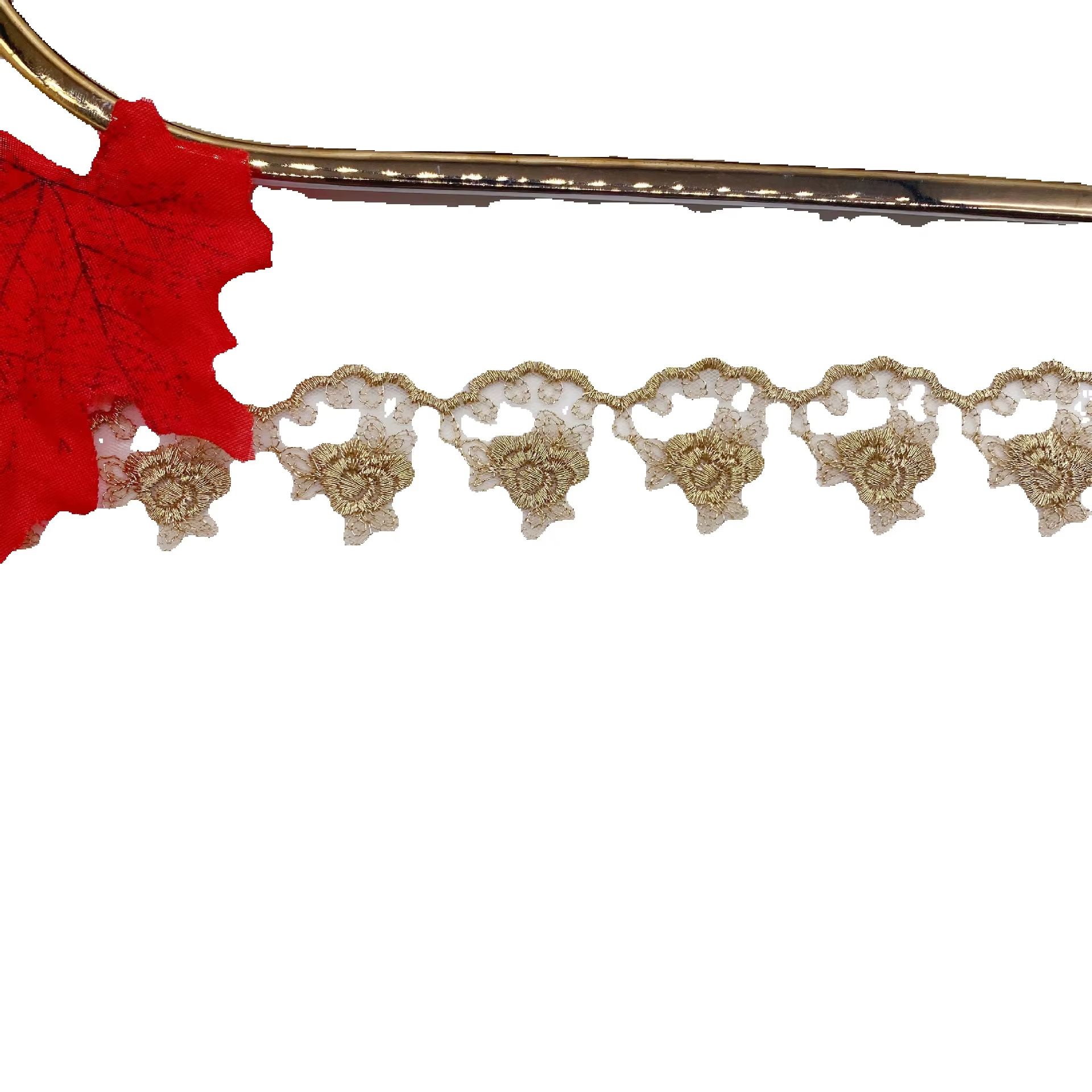 Gold thread embroidery rose fl - Embroidery Rose ulasan dan harga