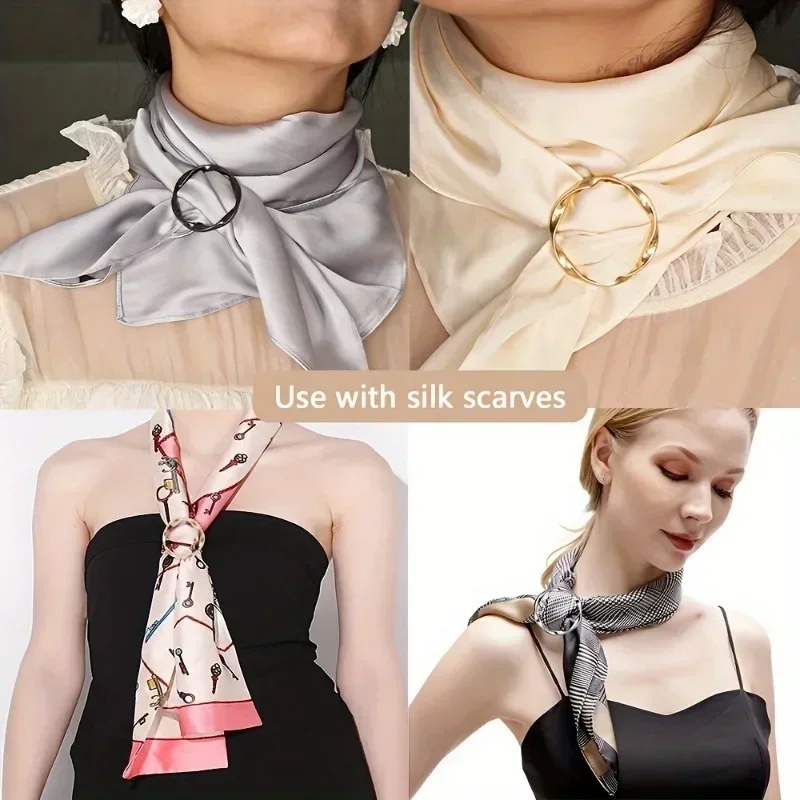 5pcs Fashion Metal Round Circl - Embroidery Knot ulasan dan harga