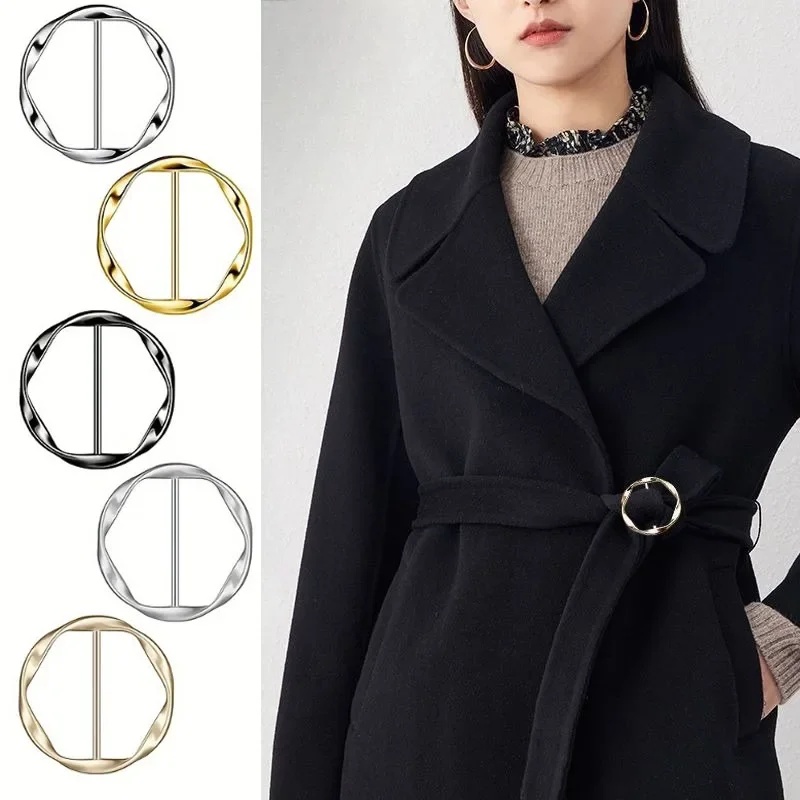 5pcs Fashion Metal Round Circl - Embroidery Knot ulasan dan harga
